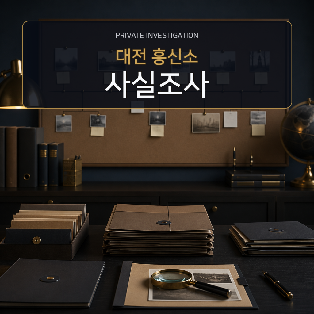 대전 사실관계 조사 전문 흥신소